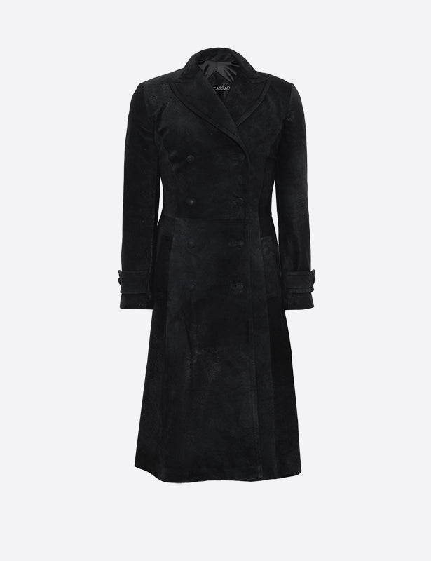 Nova Suede Trench Coat