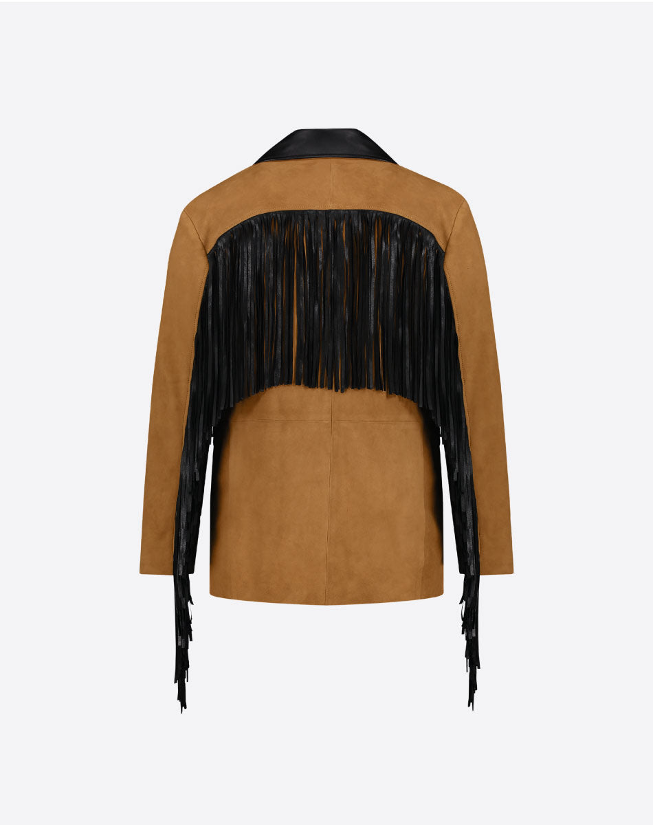 Patsy Suede Fringe Jacket