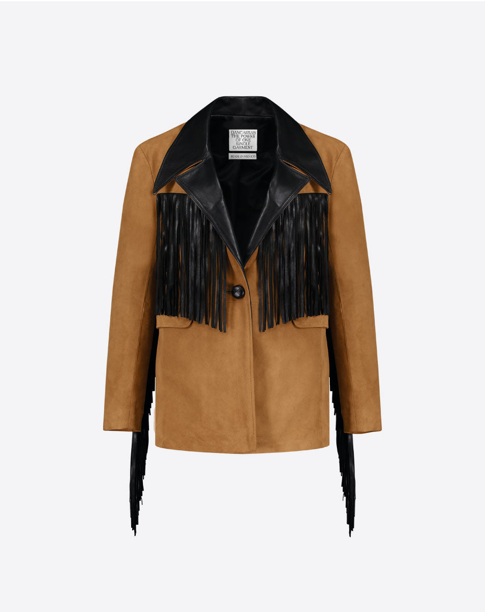 Patsy Suede Fringe Jacket