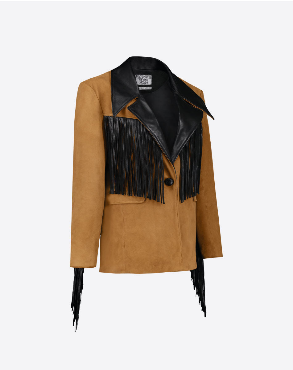 Patsy Suede Fringe Jacket
