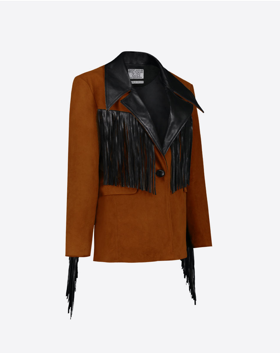 Patsy Suede Fringe Jacket