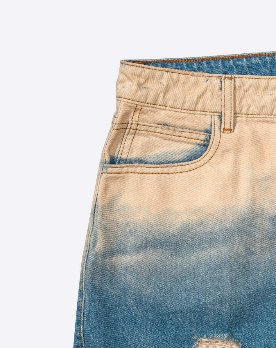 Perseo Denim Bermuda Shorts