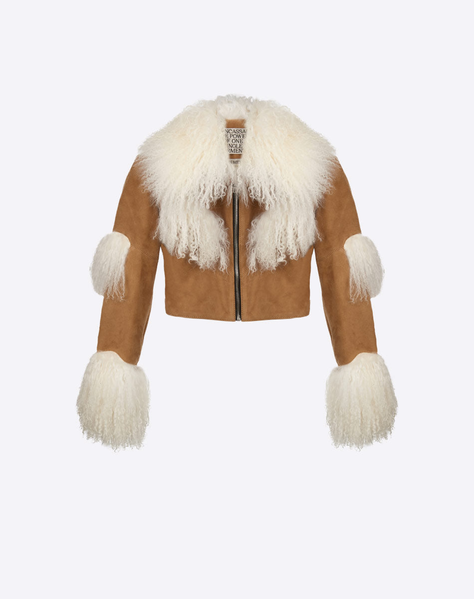 Pienza Mongolian Fur Jacket