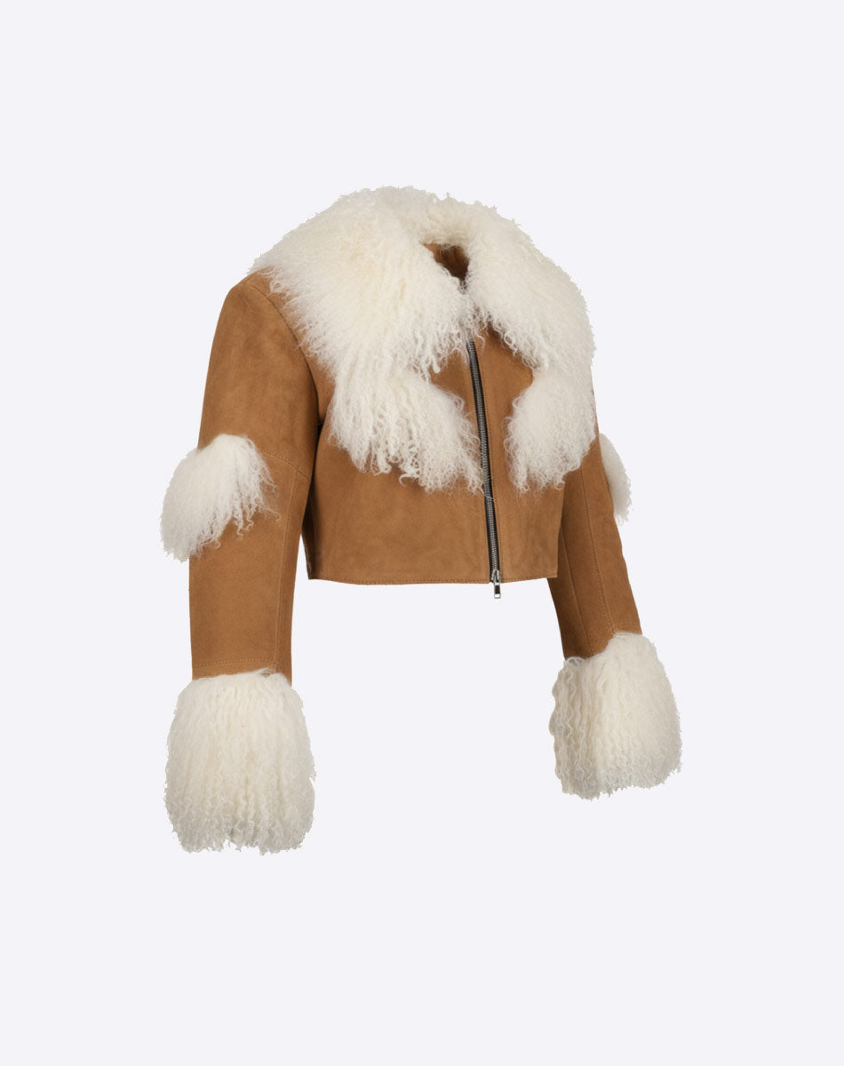 Pienza Mongolian Fur Jacket