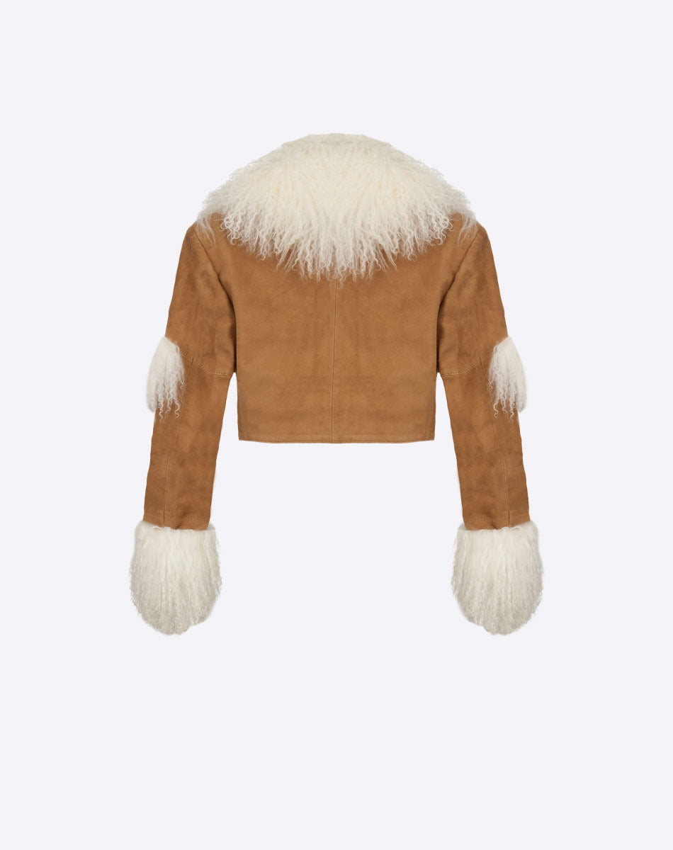 Pienza Chamarra de Pelo Mongol