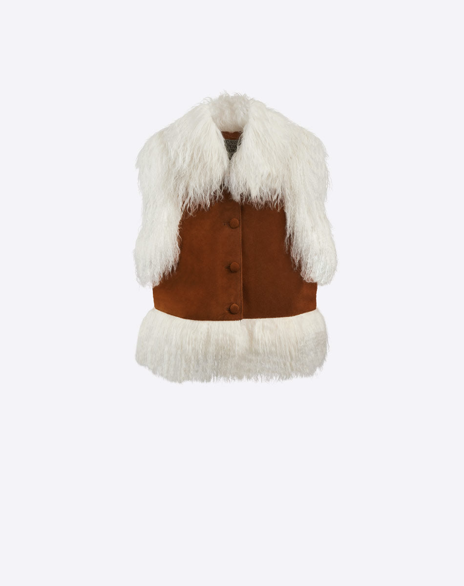 Rafaela Mongolian Fur Vest
