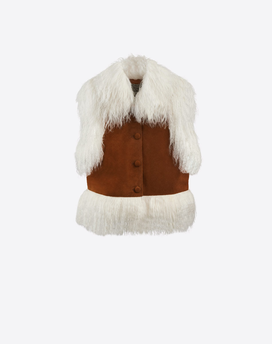 Rafaela Mongolian Fur Vest