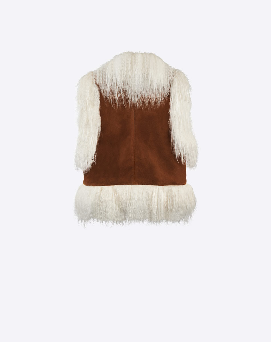 Rafaela Mongolian Fur Vest
