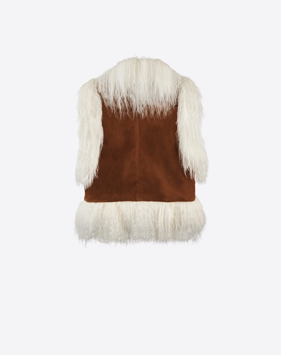 Rafaela Mongolian Fur Vest