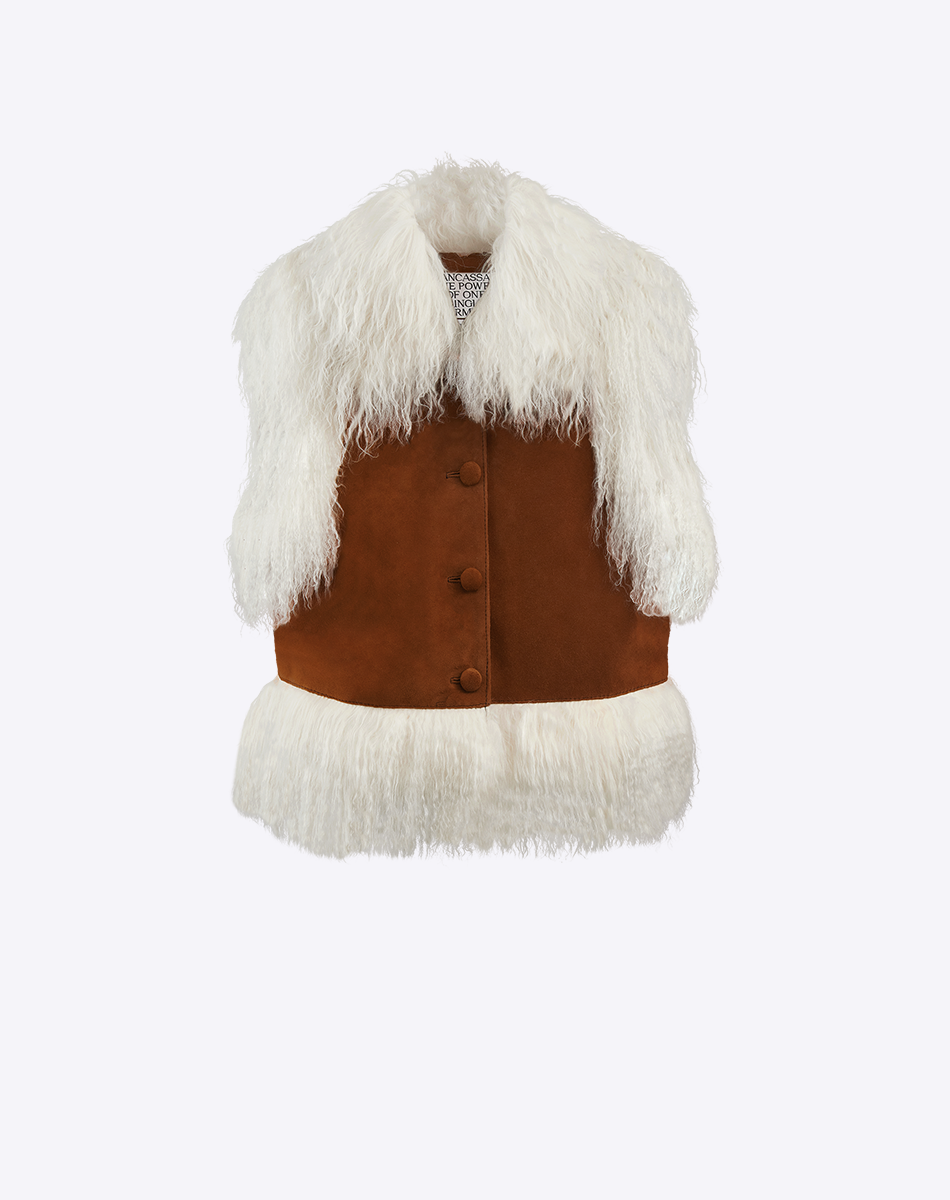 Rafaela Mongolian Fur Vest