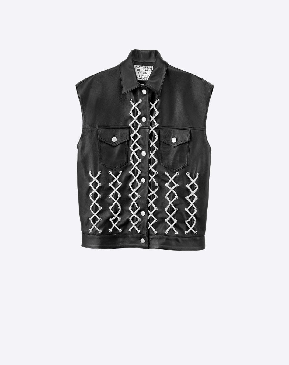 Regina Leather Vest