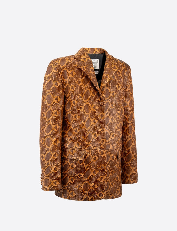 Renata Leather Blazer