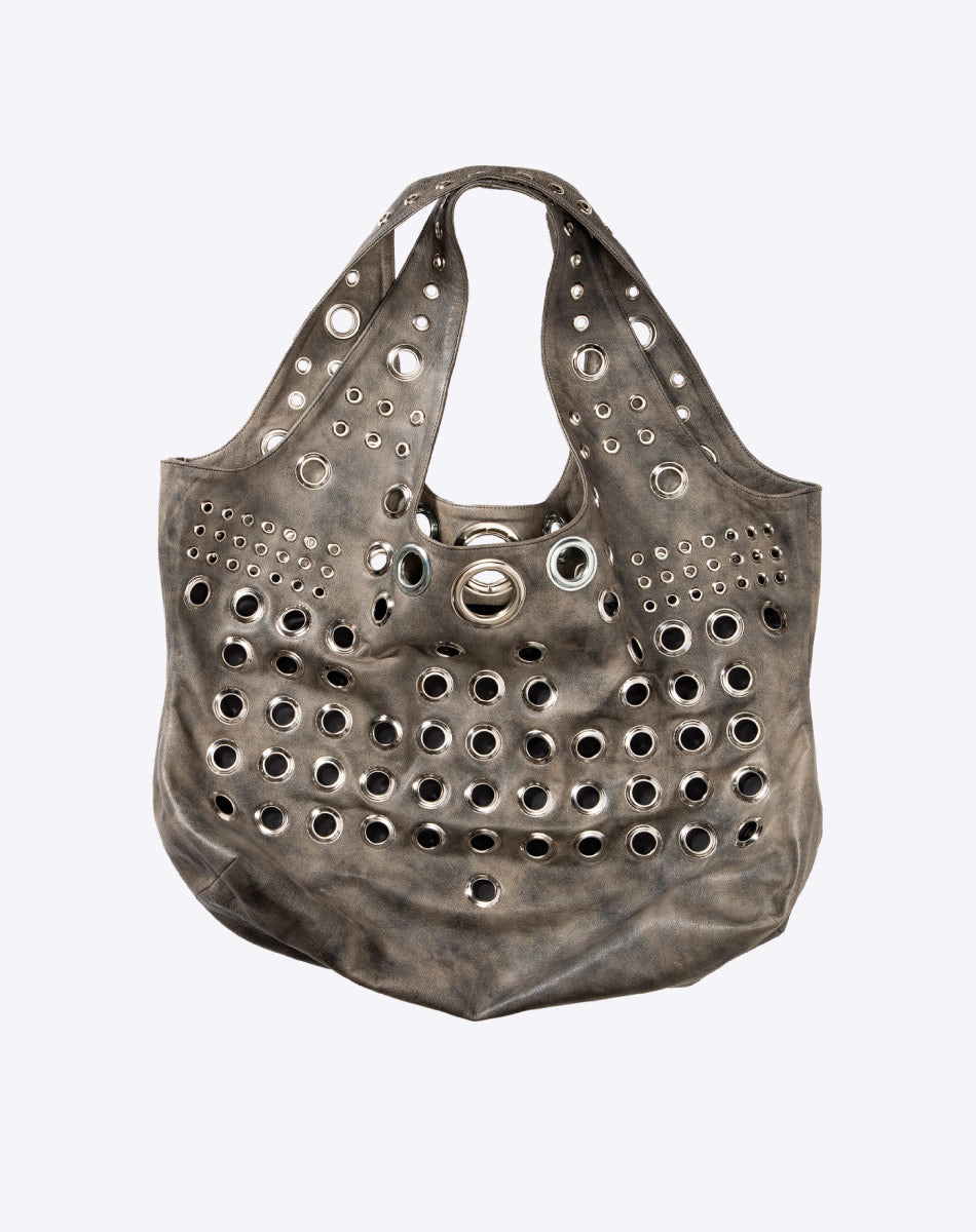 Sky Leather Tote-Bag