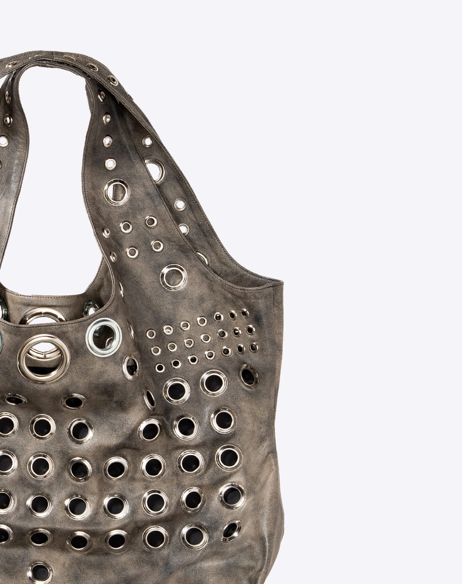 Sky Leather Tote-Bag