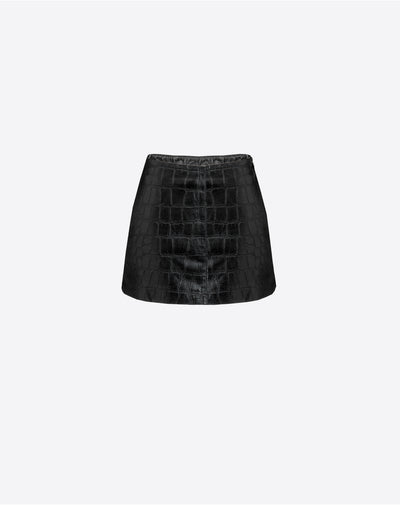 Tecovas Leather Mini Skirt