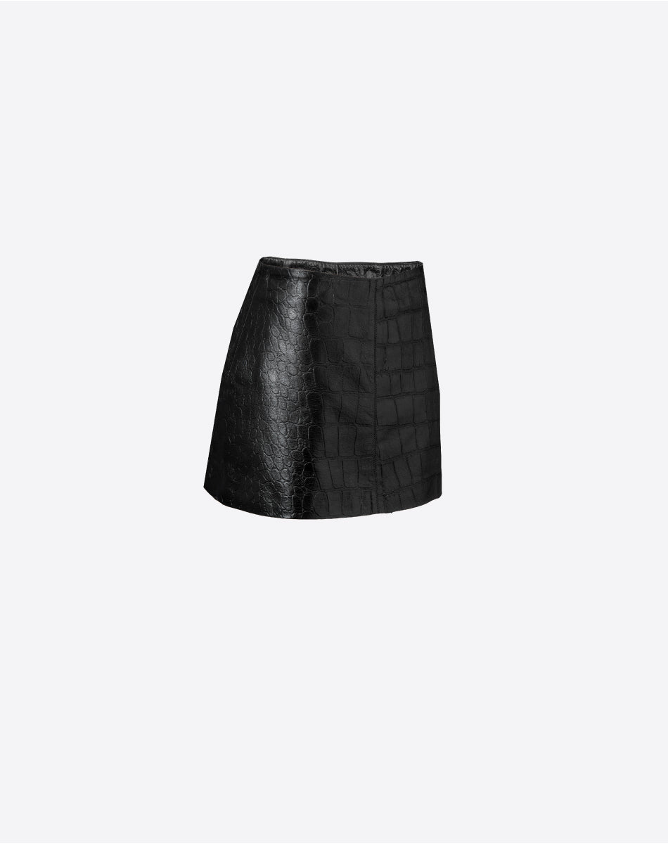 Tecovas Leather Mini Skirt