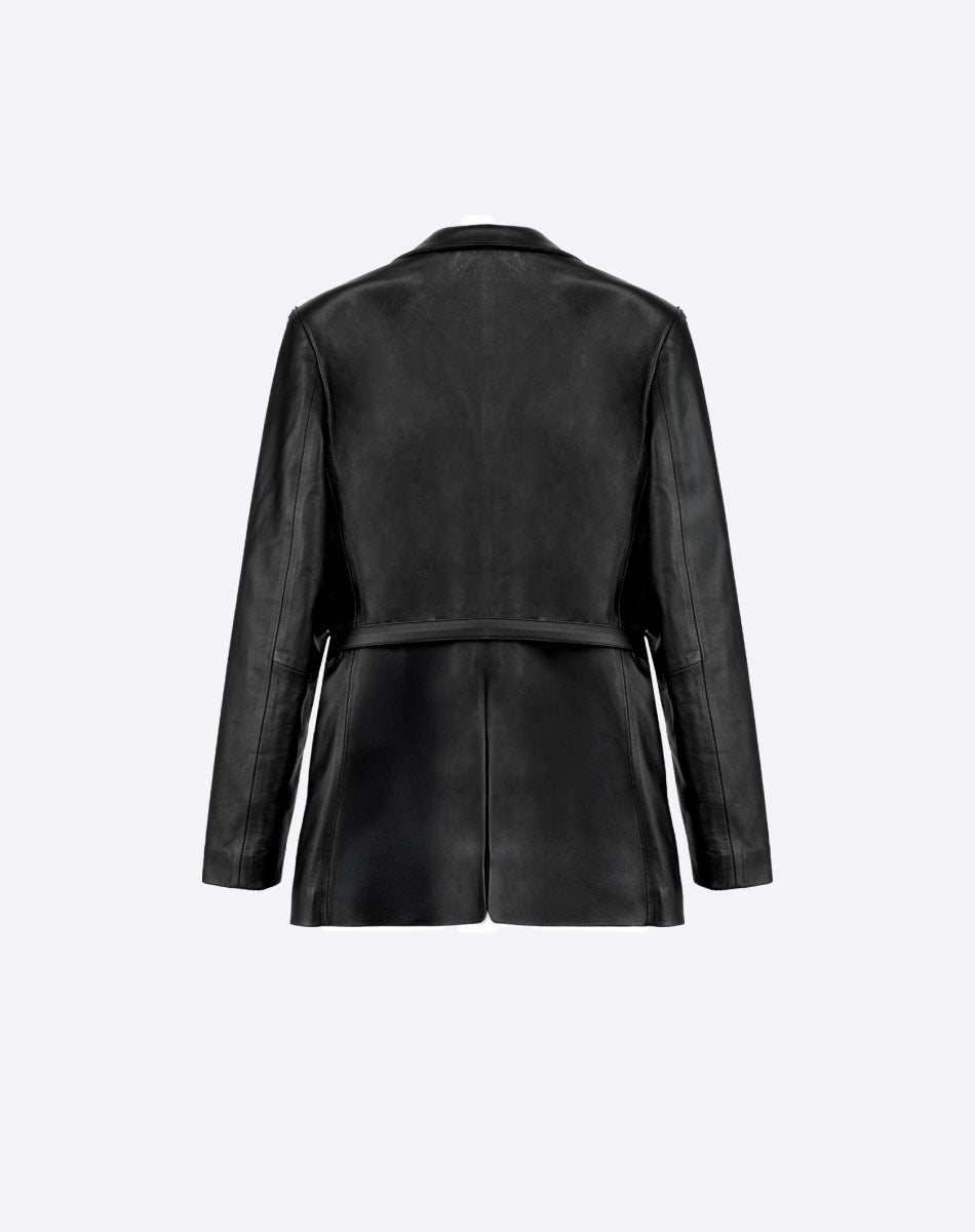 Viridiana Leather Blazer