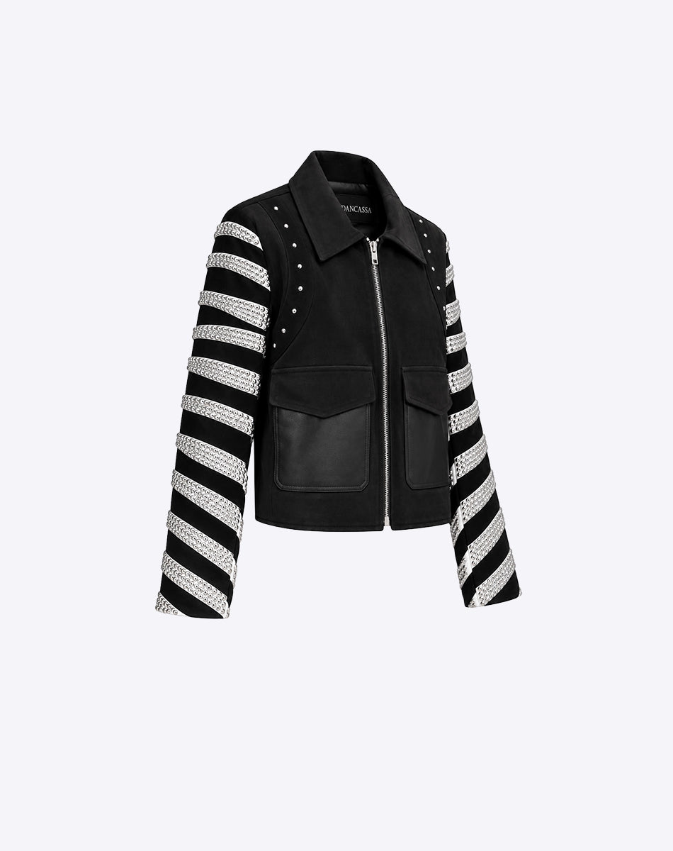 black white