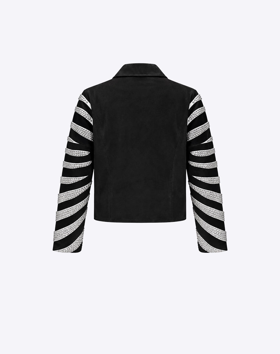 black white
