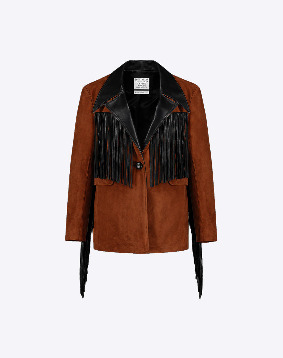 Patsy Suede Fringe Jacket